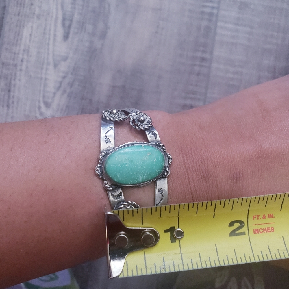 Native Sterling Silver Cuff/Bracelet - image 6